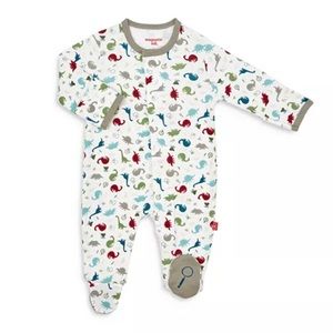 Magnetic Me Organic Cotton Footie Unisex Dino Expedition Newborn